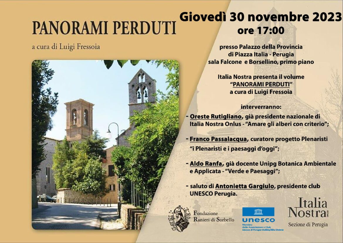 TALIA NOSTRA presenta il volume “PANORAMI PERDUTI”